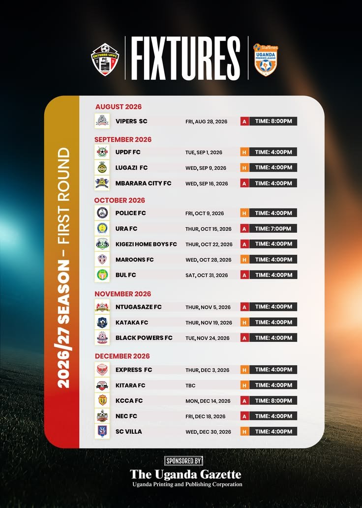 Football Fixtures: Upcoming Matches, Dates and Kick-Off Times